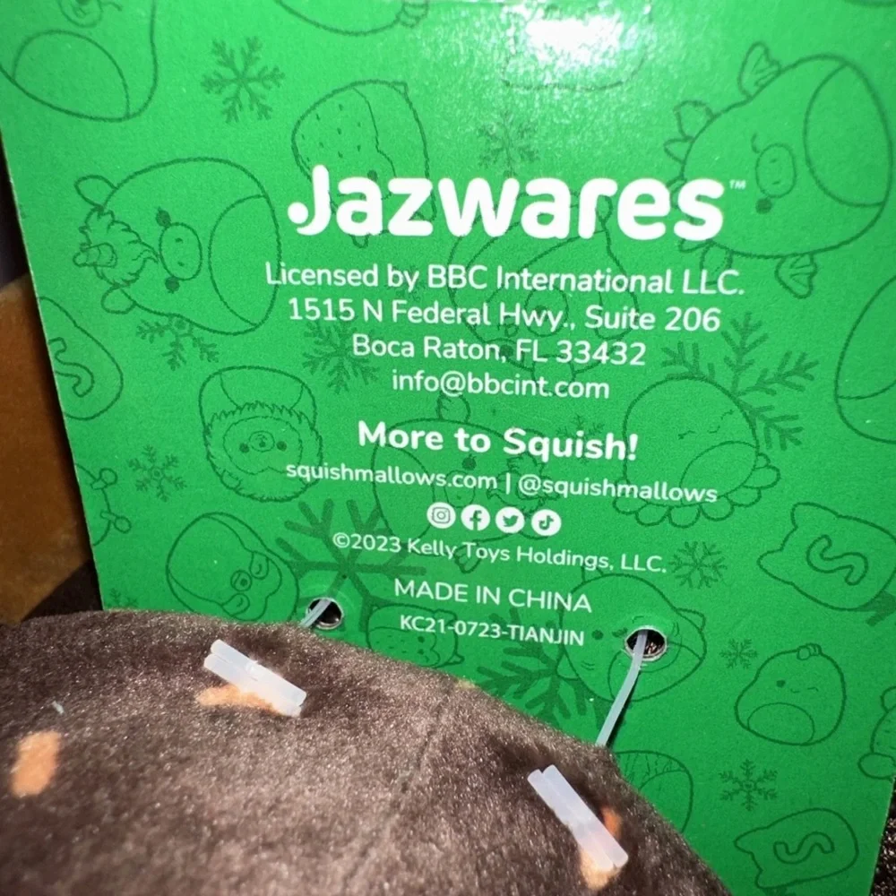 Originally Squishmallows Christmas Slippers Reindeer Lights Size 11/12 YOUTH A16